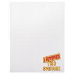 I SURVIVED SAFARI LETTERHEAD DESIGN