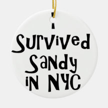 I Survived Sandy in NYC.png Christmas Ornaments