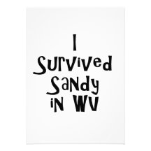I Survived Sandy in WV.png Personalized Invitation