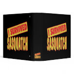 I SURVIVED SASQUATCH 3 RING BINDERS
