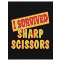 I SURVIVED SHARP SCISSORS FLYER DESIGN