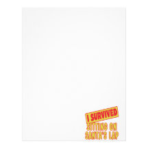 I SURVIVED SITTING ON SANTAS LAP LETTERHEAD DESIGN