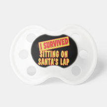 i survived sitting on santas lap pacifiers