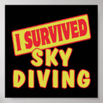 I SURVIVED SKYDIVING POSTERS
