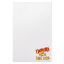 I SURVIVED SKYDIVING CUSTOM STATIONERY
