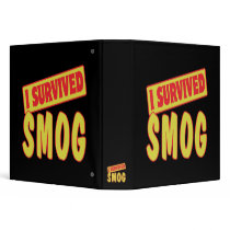 I SURVIVED SMOG VINYL BINDER