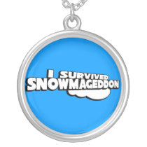 I survived Snowmageddon Personalized Necklace