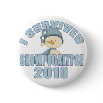 I Survived Snowpocalypse 2010 Pinback Buttons