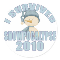 I Survived Snowpocalypse 2010 Sticker