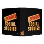 I SURVIVED SOCIAL STUDIES 3 RING BINDER
