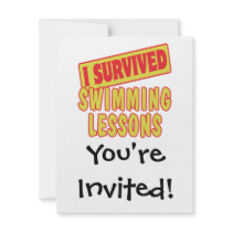 I SURVIVED SWIMMING LESSONS CUSTOM ANNOUNCEMENT