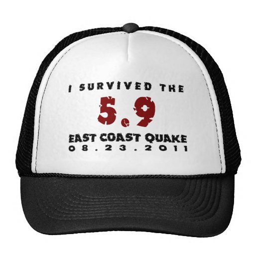 I survived the 2011 East Coast Quake Mesh Hat