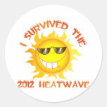I Survived the 2012 Heatwave Tees and Mugs Sticker
