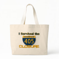 I Survived the 405 Closure Canvas Bags