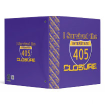 I Survived the 405 Closure Vinyl Binders