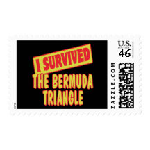 I SURVIVED THE BERMUDA TRIANGLE STAMP