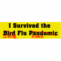 I Survived The Bird/Swine Flu Pandemic/Hoax photo sculptures