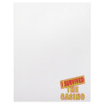 I SURVIVED THE CASINO LETTERHEAD TEMPLATE