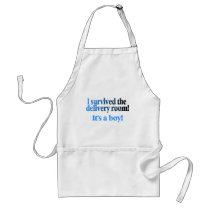 I Survived The Delivery Room Its A Boy aprons