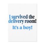 I Survived The Delivery Room Its A Boy Postcards