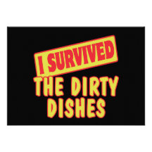 I SURVIVED THE DIRTY DISHES CARD