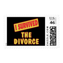 I SURVIVED THE DIVORCE POSTAGE STAMP