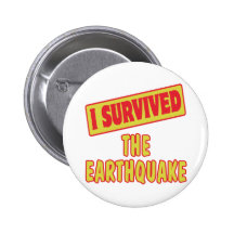 I SURVIVED THE EARTHQUAKE BUTTONS