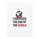 I Survived The End Of The World Postcard