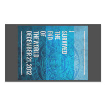 I Survived The End of The World Rectangle Sticker