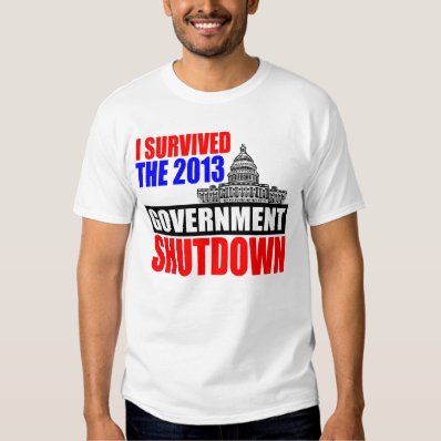 I survived the government shutdown t-shirt