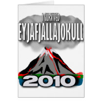 I Survived The Iceland Volcano Greeting Cards