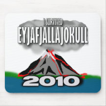 I Survived The Iceland Volcano Mousepads