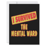 I SURVIVED THE MENTAL WARD CUSTOM INVITES