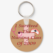 I survived the nursing class of 2009 keychains