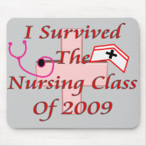 I survived the nursing class of 2009 mouse mats