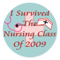 I survived the nursing class of 2009 stickers