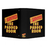 I SURVIVED THE PADDED ROOM 3 RING BINDERS