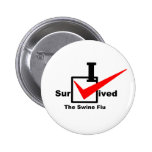 I Survived The Swine Flu Buttons