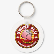 I Survived The Swine Flu - H1N1 keychains