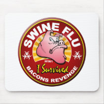 I Survived The Swine Flu - H1N1 mousepads