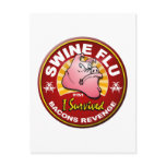 I Survived The Swine Flu - H1N1 Post Card
