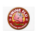 I Survived The Swine Flu - H1N1 postcards