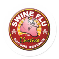 I Survived The Swine Flu - H1N1 stickers