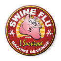 I Survived The Swine Flu Pandemic - H1N1 Virus magnets by spacedust I Survived The Swine Flu Pandemic - H1N1 Virus magnets