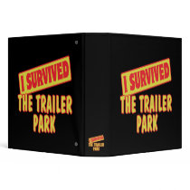 I SURVIVED THE TRAILER PARK VINYL BINDER