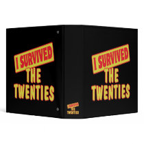I SURVIVED THE TWENTIES 3 RING BINDERS