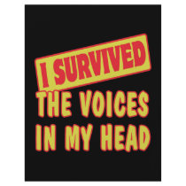 I SURVIVED THE VOICES IN MY HEAD FULL COLOR FLYER