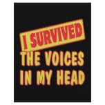 I SURVIVED THE VOICES IN MY HEAD FULL COLOR FLYER
