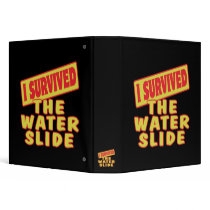 I SURVIVED THE WATER SLIDE 3 RING BINDERS