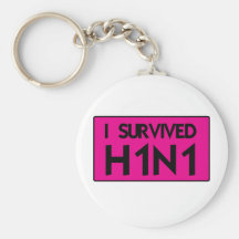 I Survived to H1N1 Keychain